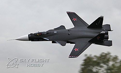 8 CH SKY FLIGHT HOBBY BLACK Sukhoi SU-47 V2 Twin 70mm RC EDF Jet KIT