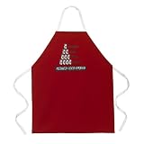 Redneck Food Pyramid Apron - Red