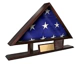 5' x 9' American Flag Case w/ Plaque Mount