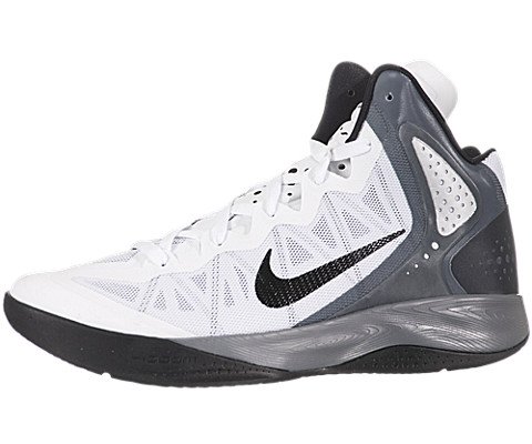 Nike Zoom Hyperenforcer Mens Basketball Shoes White/Cool Grey/Metallic Silver/Black (10.5)