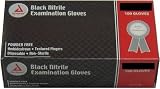 Dynarex Black Nitrile Exam Gloves, Box/100