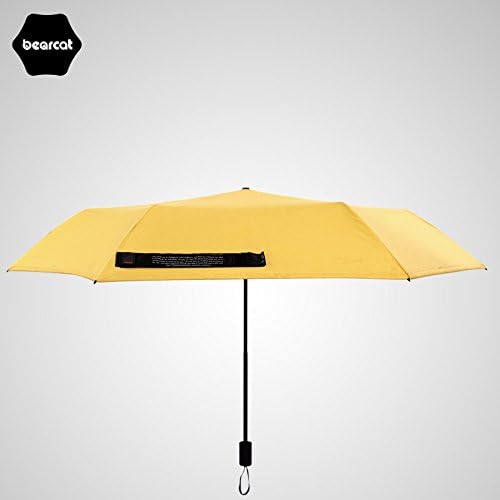 MEIREN Creative ultra light sunscreen UV umbrella 30 percent to zero light sun umbrellas , yellow , radius 53cm - 48cm