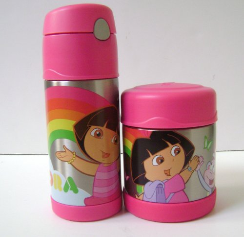 Thermos FUNtainer Dora the Explorer Beverage Bottle and Food Jar