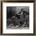 The Enchanter Merlin, from Orlando Furioso by Ludovico Ariosto, Published by Hachette in 1888 Framed Art Poster Print by Gustave Dore, 24x24
