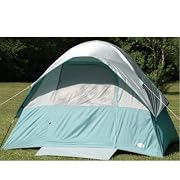5 Person Extra Large Square Dome Tent Five Man Tent with Oversized Roof Canopy (with Tent Stakes and Carry Bag)