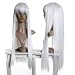 Cosplayland C899 - 80cm dicht gewebt volumin�s 3-Stufe BOB Schnitt glatt wei� Per�cke - schneewei�