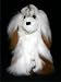 Soft Cuddly Alpaca Stuffed Animal Hand Made Pet Dog Teddy Bear APD_WHITEBROWN10_080