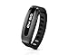 PAPAGO GOLiFE Care Smart Fitness Band, Metallic Gray/Black, Worn on left hand