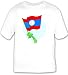 T-shirt with country, international, Laos