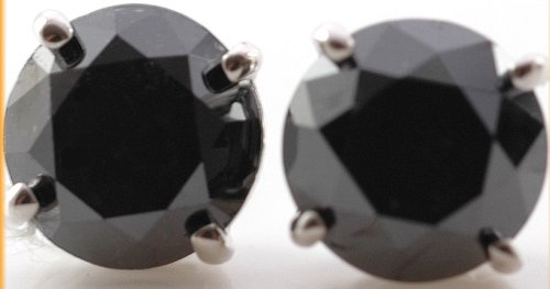 REAL ROUND DIAMOND EAR STUDS