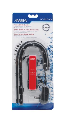 Hagen Marina LED Curtain Betta Aquarium Air Pump, 14-Inch, Red Hagen Marina LED Curtain Betta Aquarium Air Pump, 14-Inch, Red
