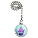 GRAPHICS & MORE Unicorn Cupcake with Sprinkles Rainbow Ceiling Fan and Light Pull Chain