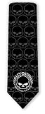 H-D Skull Harley Davidson Silk Necktie Gift Tie