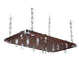 Espresso Large Rectangular Ceiling Rack