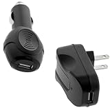 GTMax USB Car Charger Vehicle Power Adapter + USB Home Travel Charger Power Adapter for Archos 7 home tablet, 8 Home Tablet, 28 Internet Tablet, 32 Internet Tablet, 43 Internet Tablet, 9PC Window 7 Tablet, 70 Internet Tablet