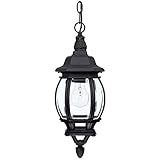 Capital Lighting 9868BK Outdoor Hanging Fixture with Clear Glass Shades, Black Finish by Commercial 
