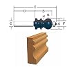 BOSCH 84620M 15/16-Inch Diameter 1-3/8-Inch Cut Reverse Curve Ogee & Bead Router Bit 1/2-Inch Shank