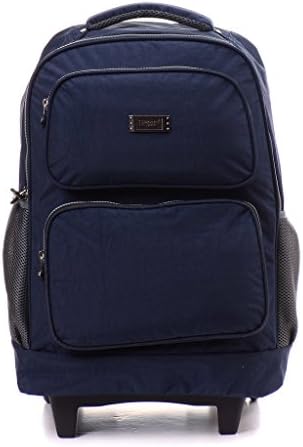 Wolves King 21 Unisex Business Rolling Briefcases Dark blue