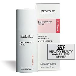DDF Daily Matte SPF15 1.7oz Oi-free sun protector.