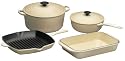 Le Creuset Classic Enameled Cast-Iron 6-Piece Cookware Set, Satin Dune