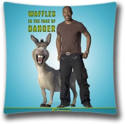 DIY Design Modern Home Decorative Custom Eddie Murphy As Donkey Shrek Forever After Pillow Case 18"X18"(two sides),SDI369