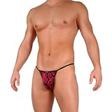 New Men's Pink Snake Sexy Center Patch Pouch Underwear by Gregg Homme Size X-Large