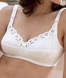 Emma-Jane Cotton drop cup nursing bra with lace