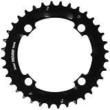 Truvativ Chainring MTB 36T 4 Bolt 104 mm BCD Aluminium Blast Black 2 x 10 (36-24 Specialized) S1, 11.6215.188.320
