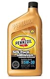 Pennzoil 5048745 5W30 SUV, Truck and Mini Van Motor Oil, Case of Six 1 Quart Bottles