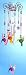 Wind Chime Hummingbird Duet Chandelier Mobile Style, 3 Acrylic Prisms Creates a Sparkling Colorful Effect in Bright Sunlight, Indoor - Outdoor Decor 20 Inches