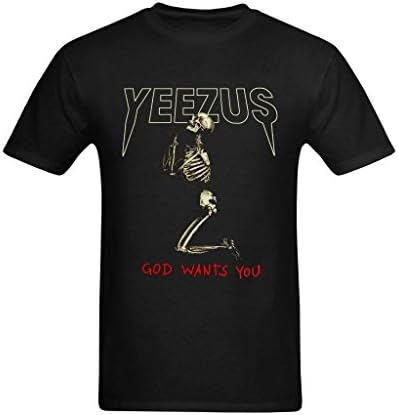 TshirtPark Men's Kanye West The Yeezus Tour God Wants You Graphic T-Shirt US Size Medium