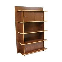 Linear Bookcase and Storage Unit - Cocoa