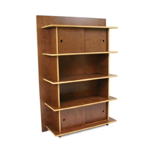 Linear Bookcase With Storage - Cocoa