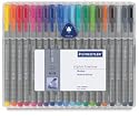 Triplus Fineliner Porous Point Pen, 20 Color Set, 0.3mm Superfine Tip (STD334SB20) Category: Porous Point Pens