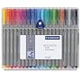 Triplus Fineliner Porous Point Pen, 20 Color Set, 0.3mm Superfine Tip (STD334SB20) Category: Porous Point Pens