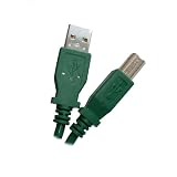 GREEN - USB 2.0 Compliant "A" to "B", 6 feet - High Speed USB Cable to connect USB Devics to a hub or computer