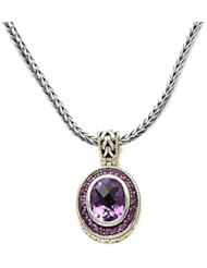 4.30 cttw Amethyst Sterling Silver Necklace by Effy Collection
