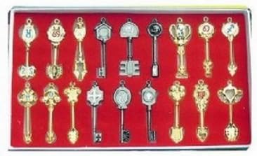 18 Pcs A Set Fairy Tail Keys chain Zodiac New Collection