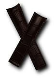 Brown Alligator-style leather strap to fit TAG Heuer Grand Carrera models listed below