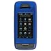 LG Voyager VX-10000 VX10000 Dark Blue Rubberize Texture Snap-On Case Cover with Removable Swivel Belt Clip