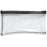MMF Industries Vinyl Zipper Wallet, 11 x 6 Inches, Clear (234041720)