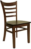 Ladder Back Chair with Mahogany Finish and Black Seat 41KGZRL6f4L. SL160 Ladder Back Chair with Mahogany Finish and Black Seat