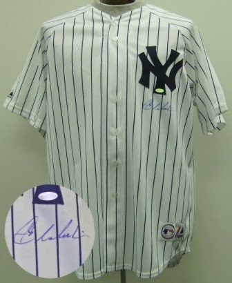 Joba Chamberlain Autographed/Hand Signed New York Yankees Pinstripe Jersey