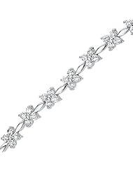 14K White Gold 2.94 Ct Diamond Star Bracelet