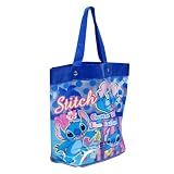 キッズ プールバッグ スティッチ ビニールキャラクターバッグ ビーチバッグ(男の子 女の子 子供用)　トート