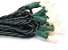 GKI/Bethlehem Lighting Indoor/Outdoor Miniature 50-Light Set, White Frost, Green Wire