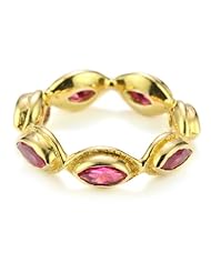 MELINDA MARIA "Gwyneth Collection" Ruby Gwyneth 2R Ring, Size 7