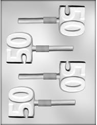 Buy CK Products 2-Inch Number 50 Sucker Chocolate Mold