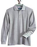 Tri-Mountain Men's big and tall Stain Resistant Pique Long Sleeve Polo Golf Shirt. 618