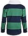 Sportoli® Boys 100% Cotton Wide Striped Long Sleeve Polo Rugby Shirt